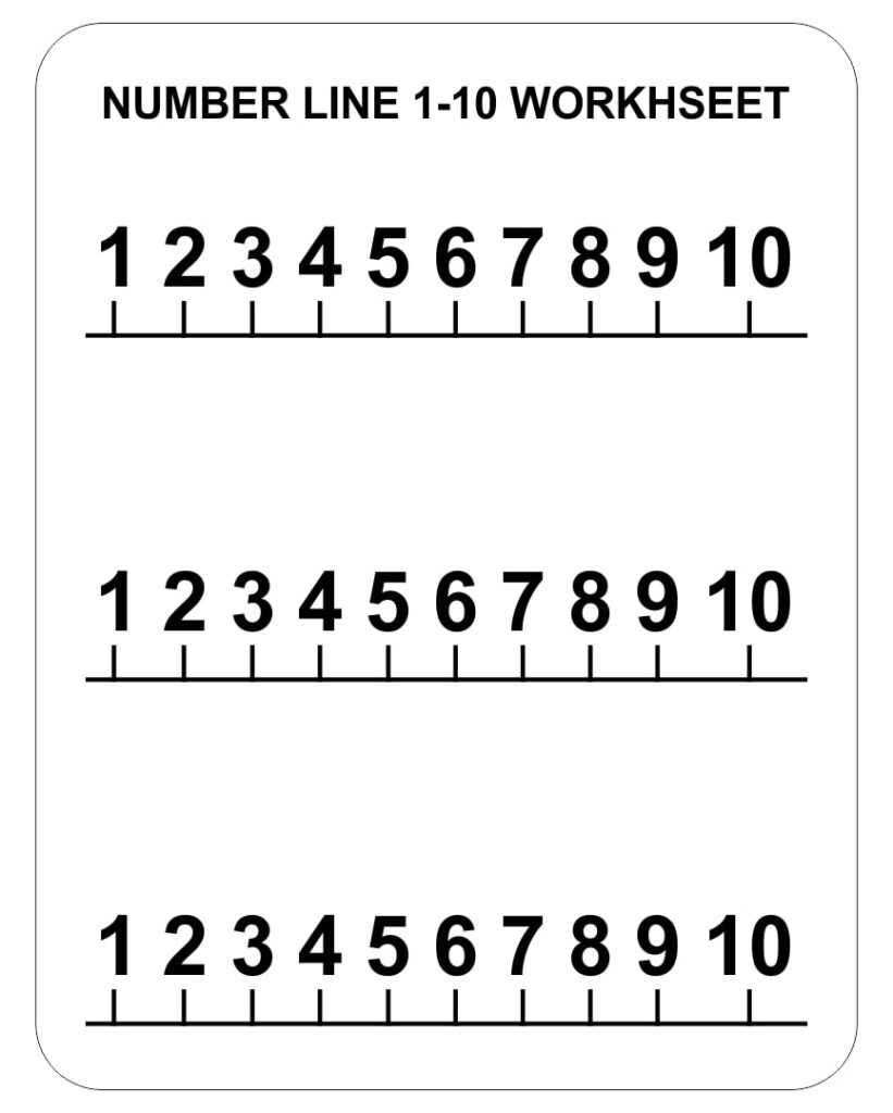 Printable Blank Number Line 1 10 Printable JD