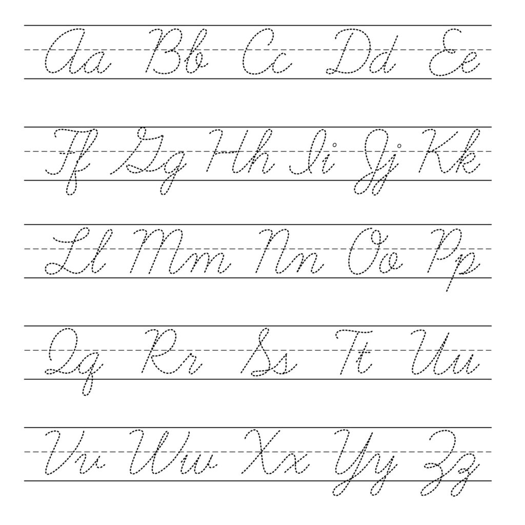 40 Cursive Letters Worksheets Printable Image Inspira - vrogue.co