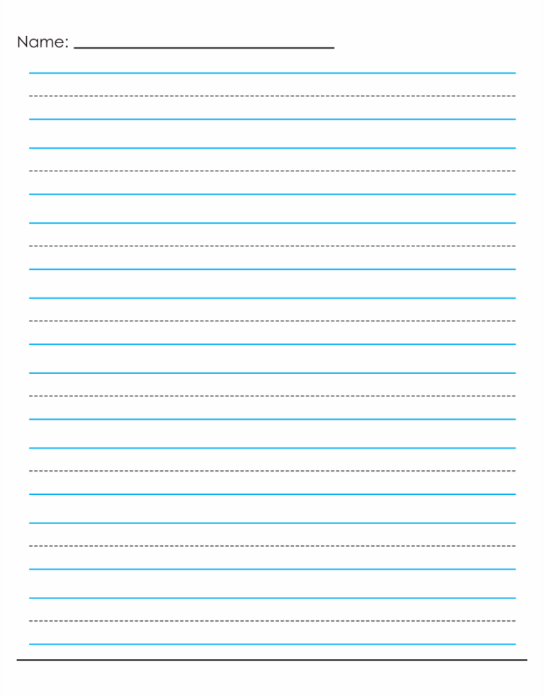 Printable Lined Writing Paper Template - Printable JD