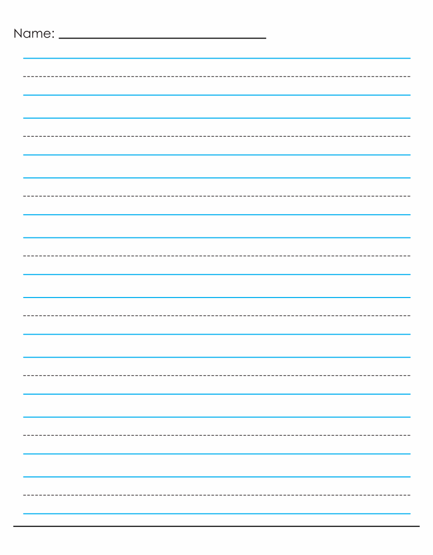 Best Printable Lined Writing Paper Template_89545