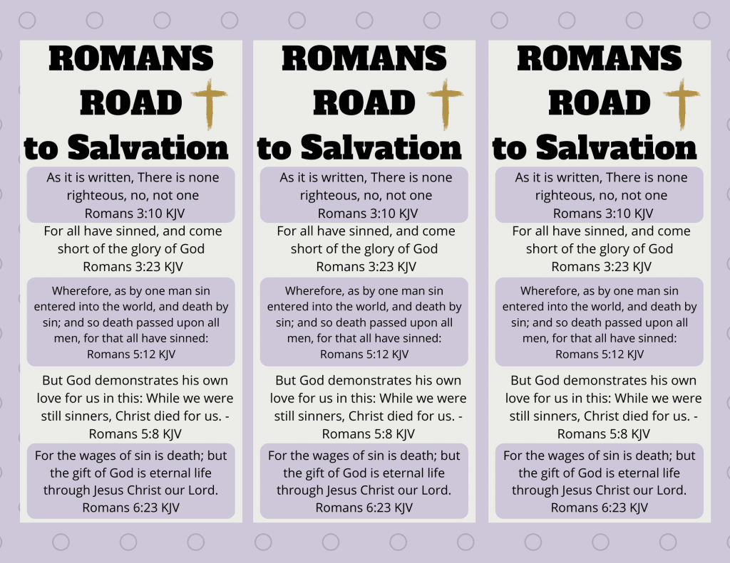 Best Printable Romans Road Tract_19864