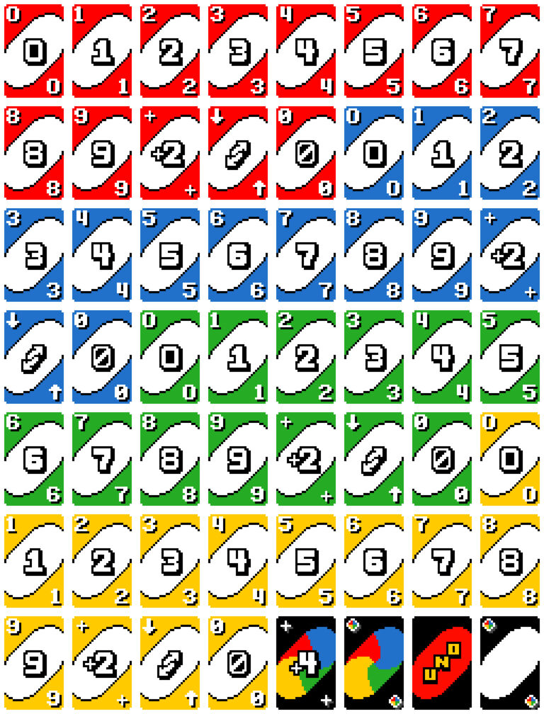 Printable Uno Deck Printable JD