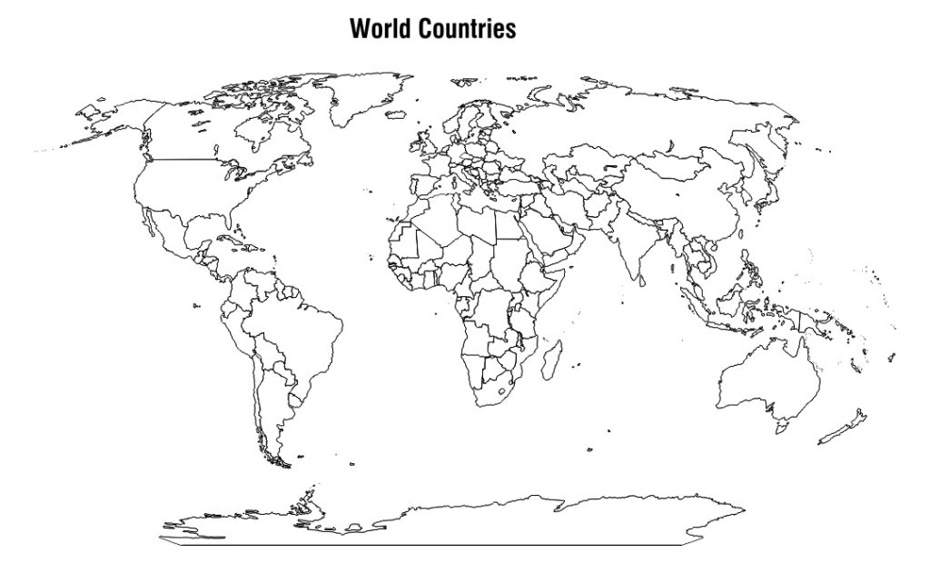 Printable World Map Without Labels Printable JD