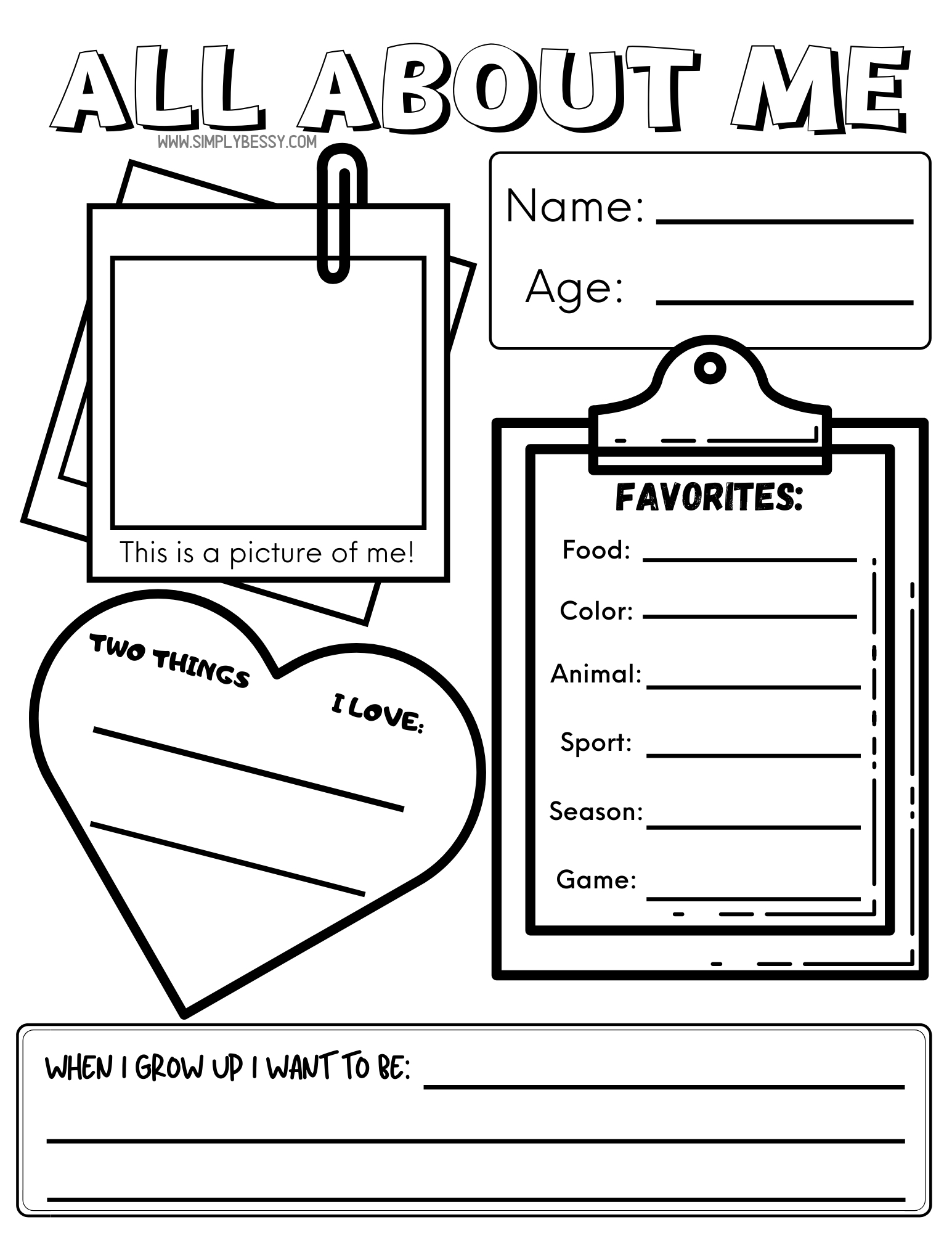 Free Printable All About Me Template_32465
