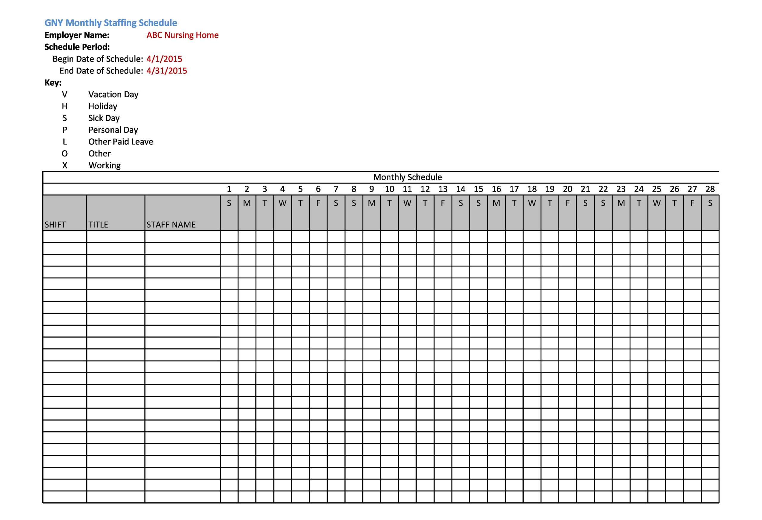 Free Printable Blank Employee Schedules_10698
