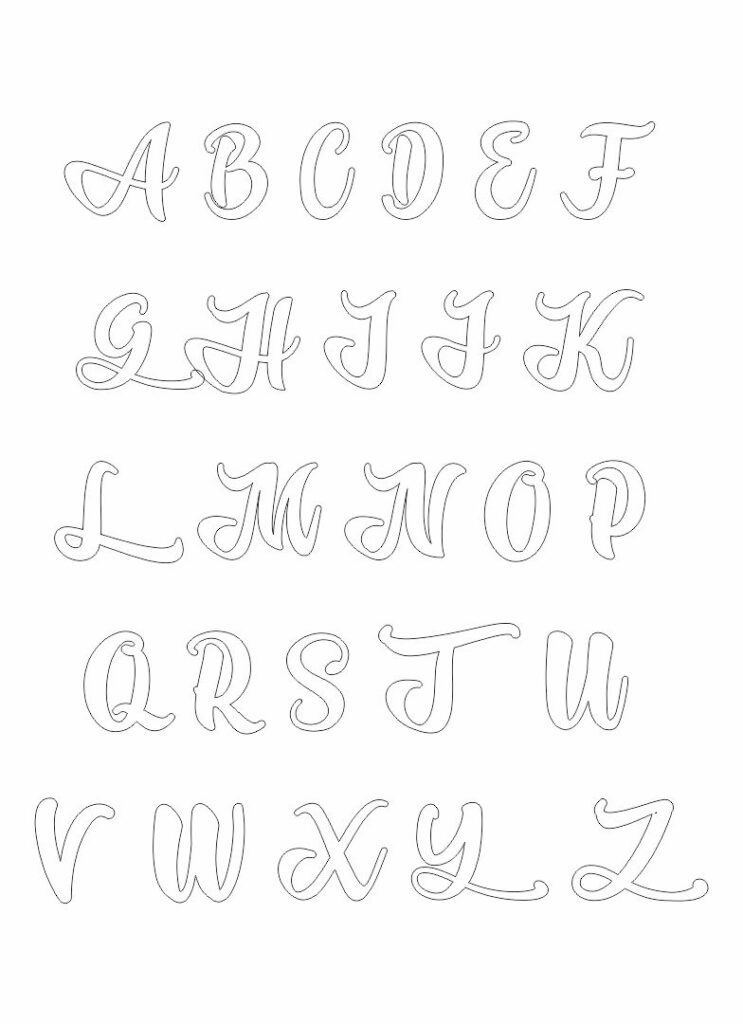 Printable Fancy Alphabet Letters Templates - Printable Jd