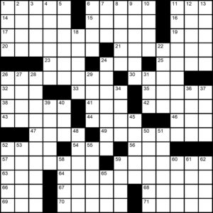 Printable Large Print Easy Crossword Puzzles - Printable JD