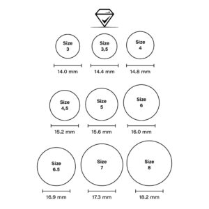 Printable Men’s Ring Size Chart - Printable JD