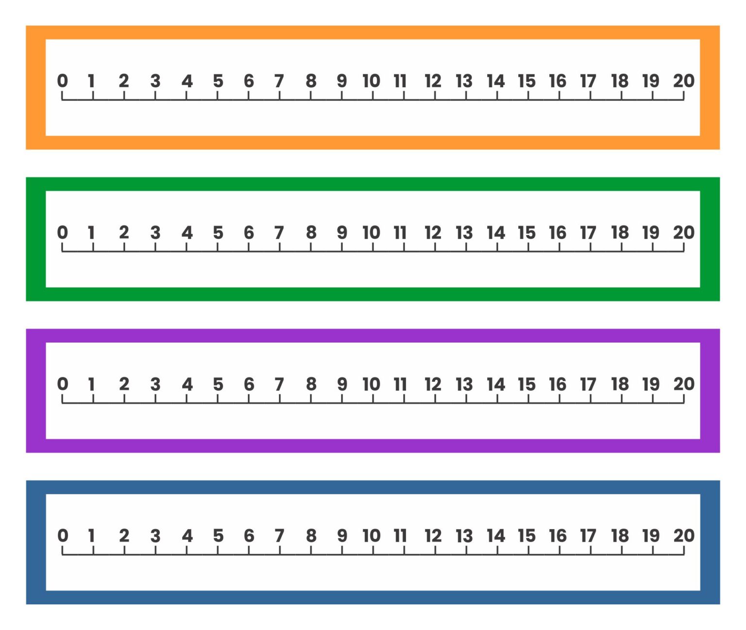 Printable Number Line 1 20 Printable JD