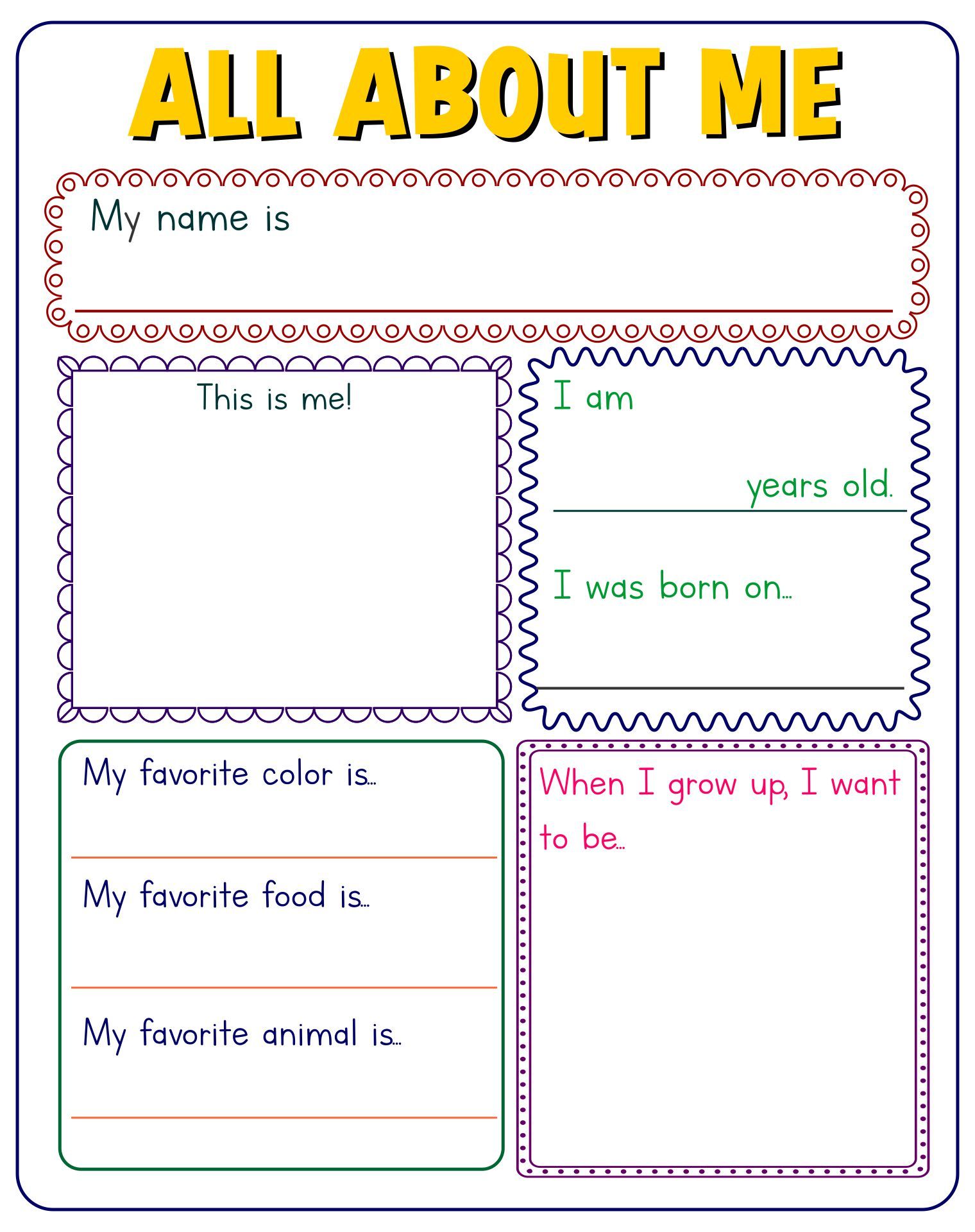 Printable All About Me Template Poster_58964