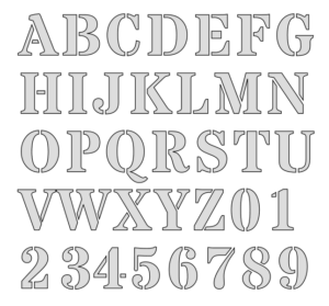 Printable Alphabet Stencil Letters Template Complete_56324
