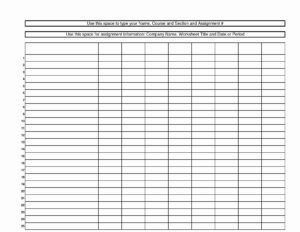 Printable Blank Chart with Lines Example_23614