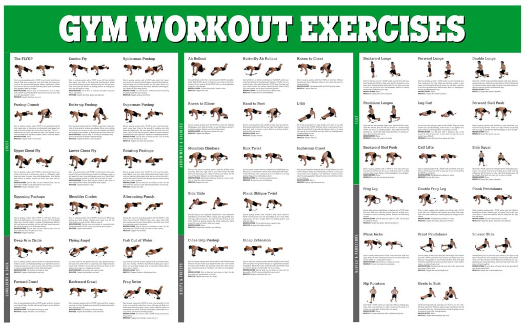 Printable Dumbbell Exercises Chart Printable JD