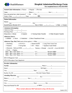 Printable Hospital Discharge Forms Example_83621