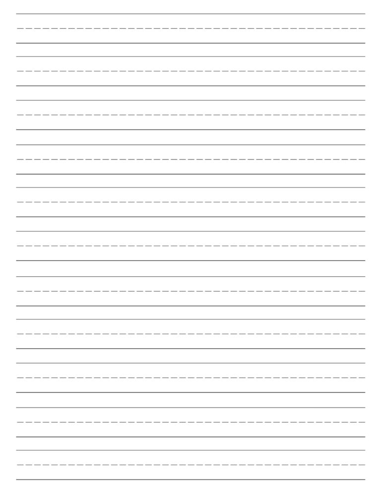 Printable Lined Writing Paper Template - Printable JD