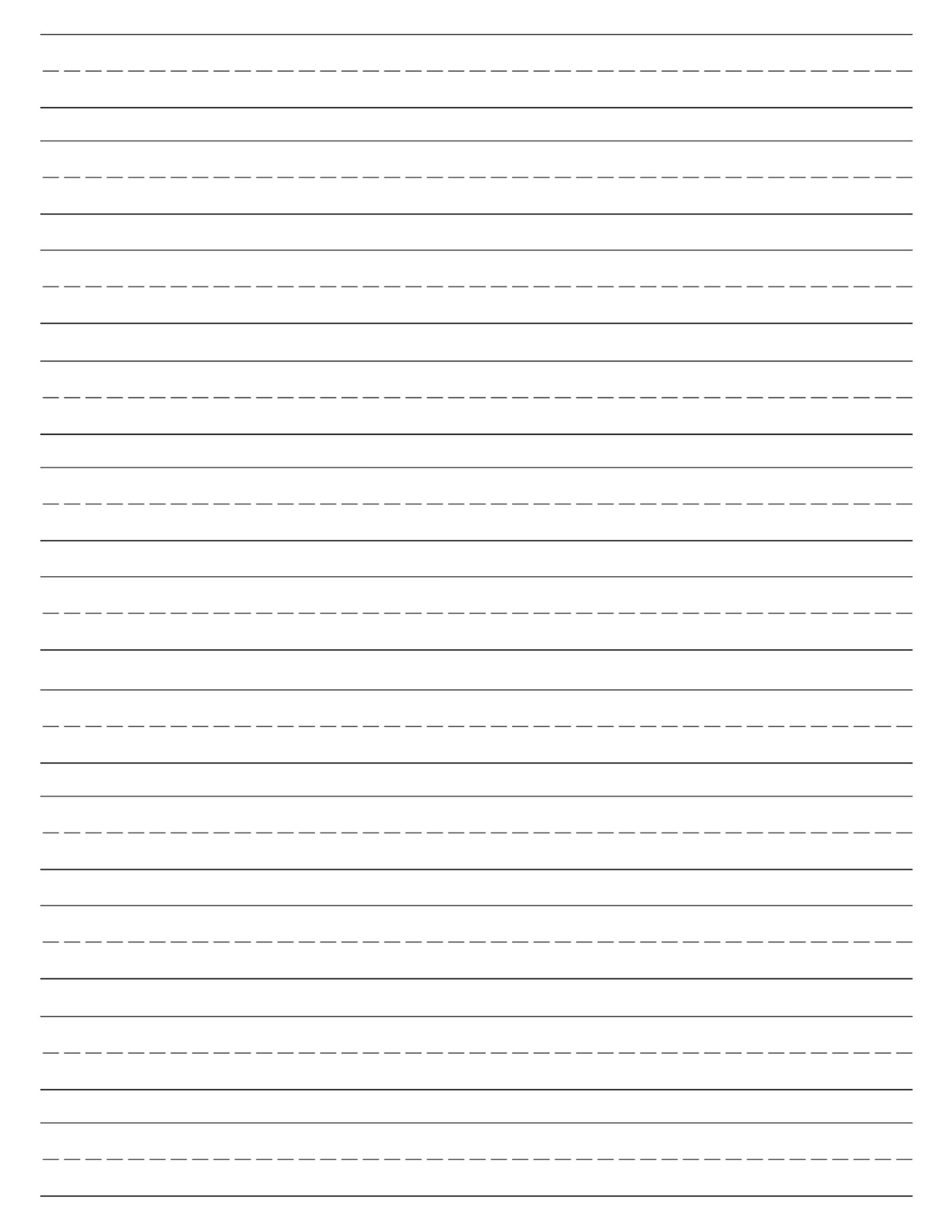 Printable Lined Writing Paper Template - Printable JD