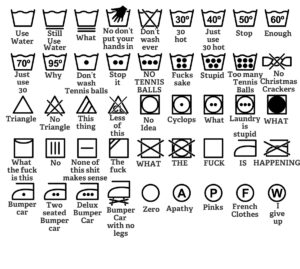 Printable Laundry Care Symbol Chart Design_18462