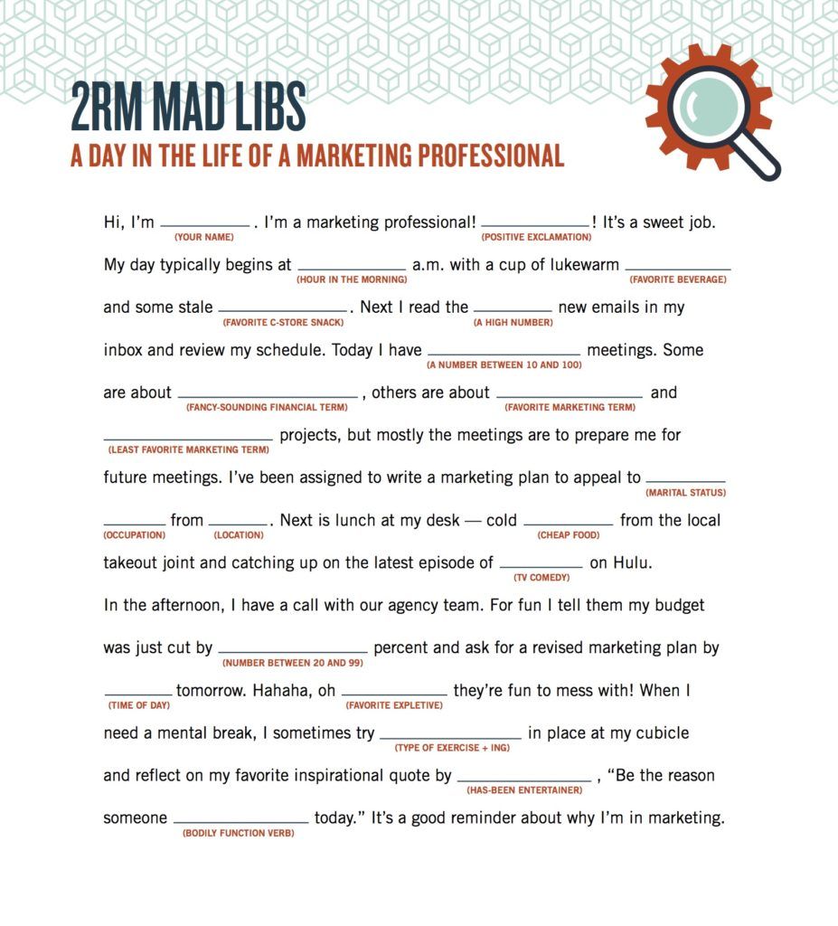 Printable Office Mad Libs Example_10945