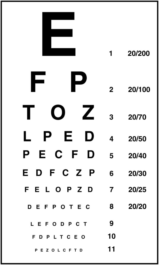 Printable Preschool Eye Charts - Printable JD