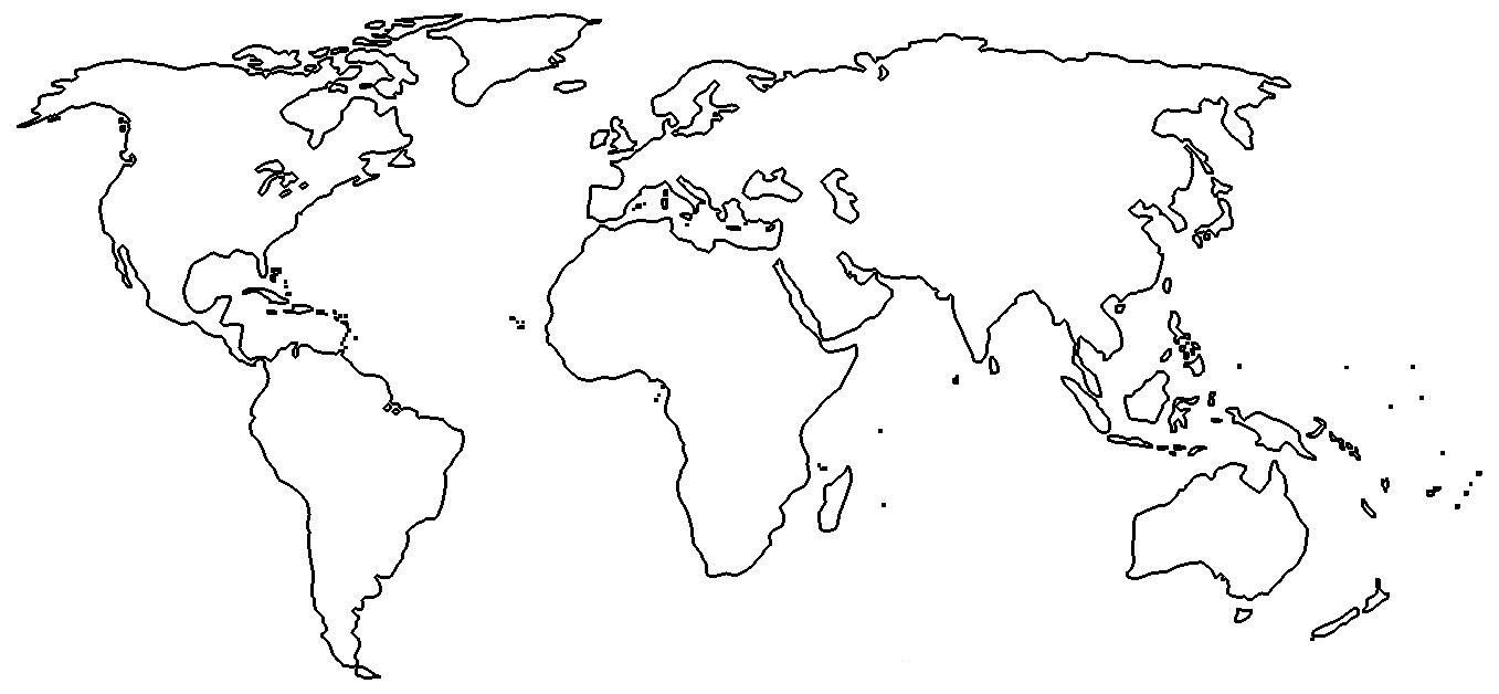 Printable World Map Without Labels - Printable JD