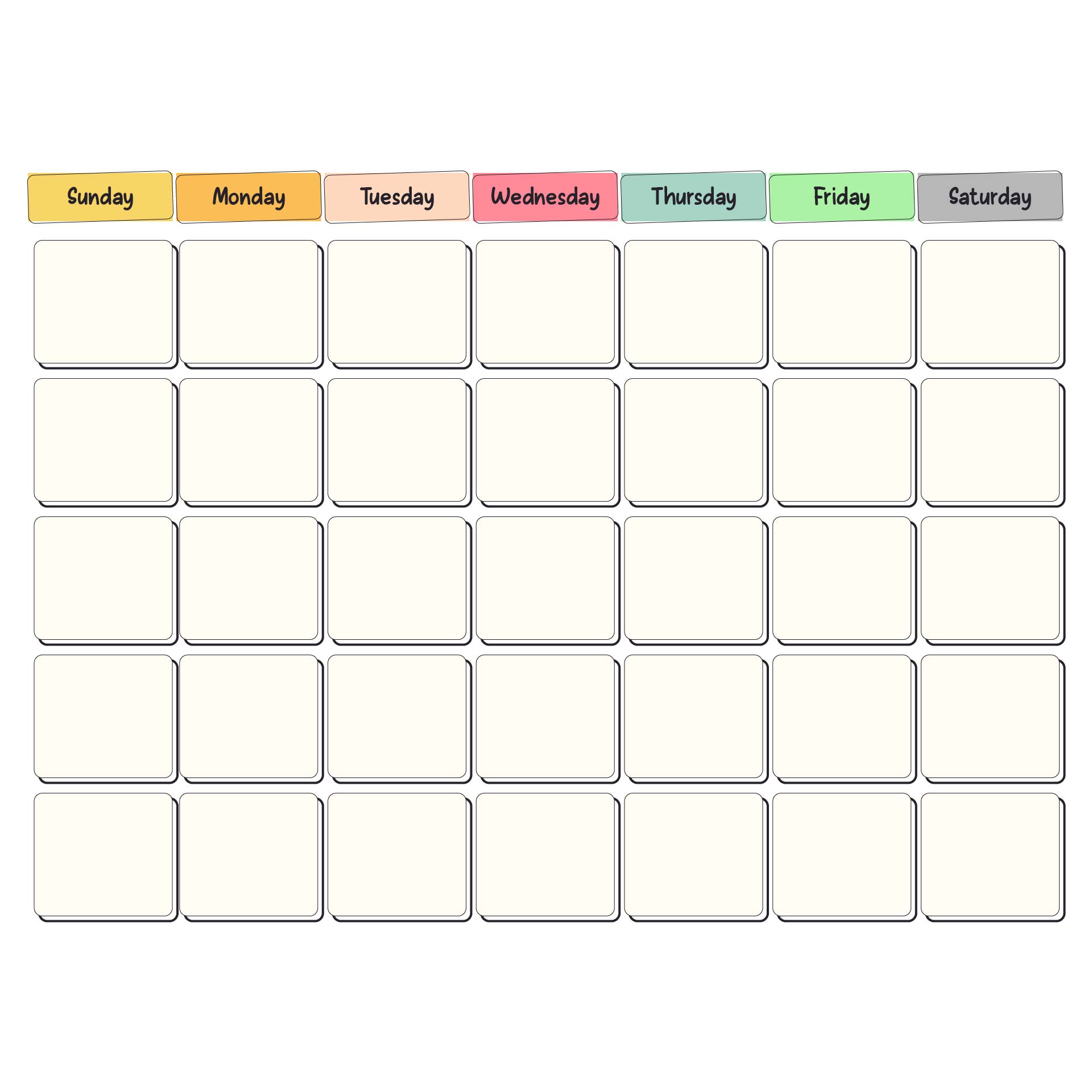 Best Printable 30 Day Calendar_96471