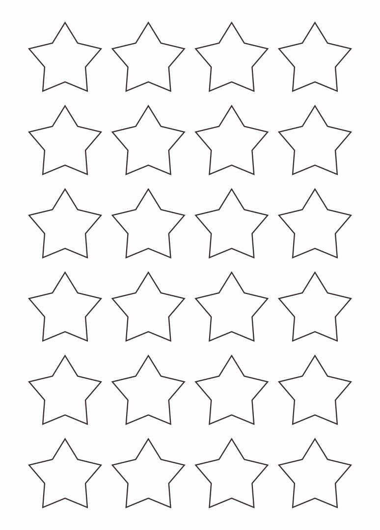 Printable American Flag Stars Stencil 8×11 - Printable JD