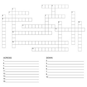 Best Printable Blank Crossword Puzzle Template_20097