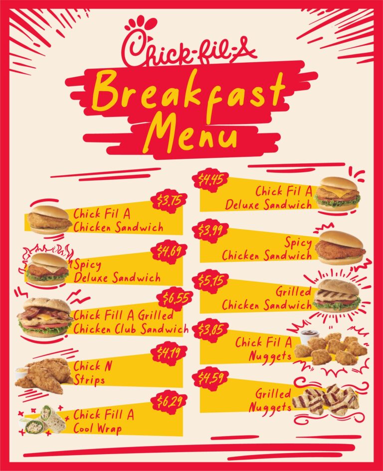 Printable Chick Fil A Menu - Printable JD