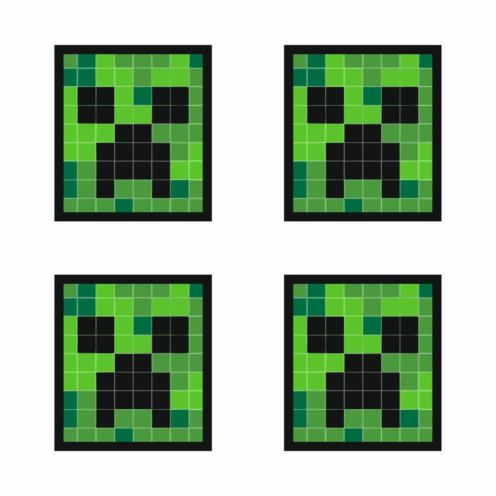 Printable Minecraft Creeper Face - Printable JD