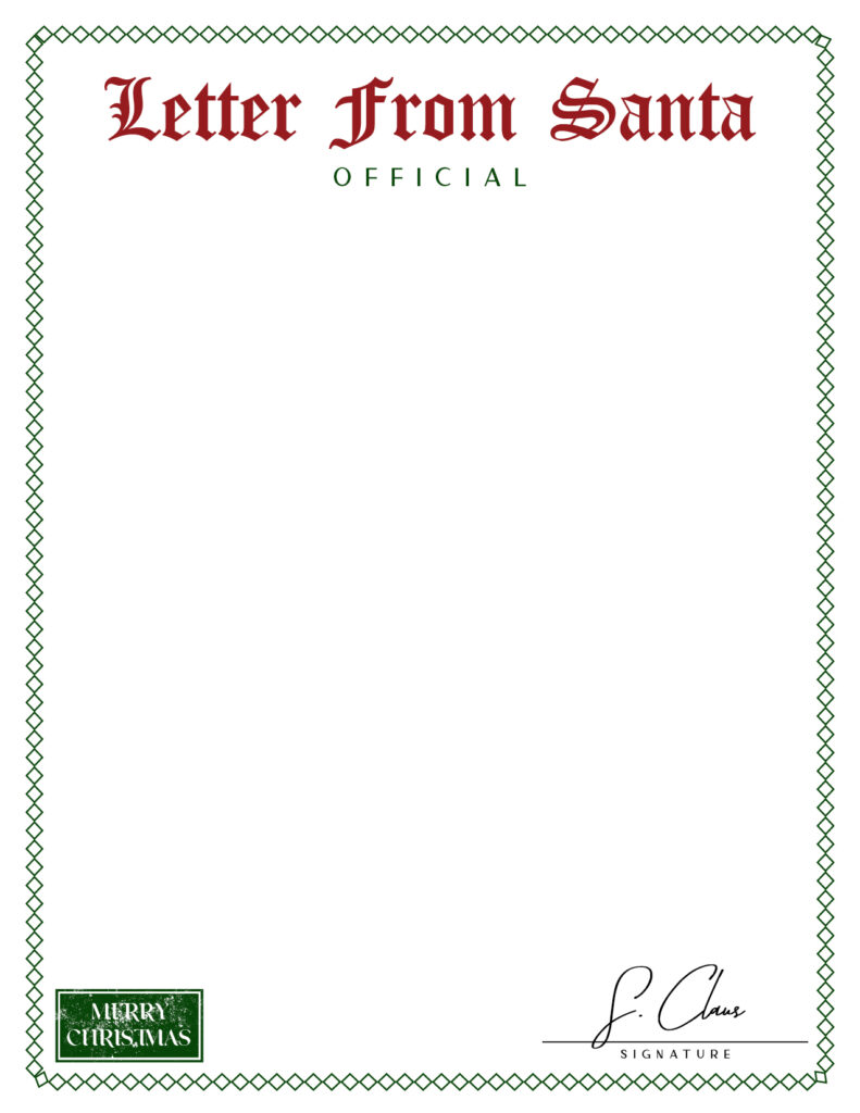 Best Printable Santa Letterhead Templates_19634