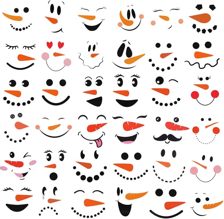 Printable Snowman Face Template Printable Jd