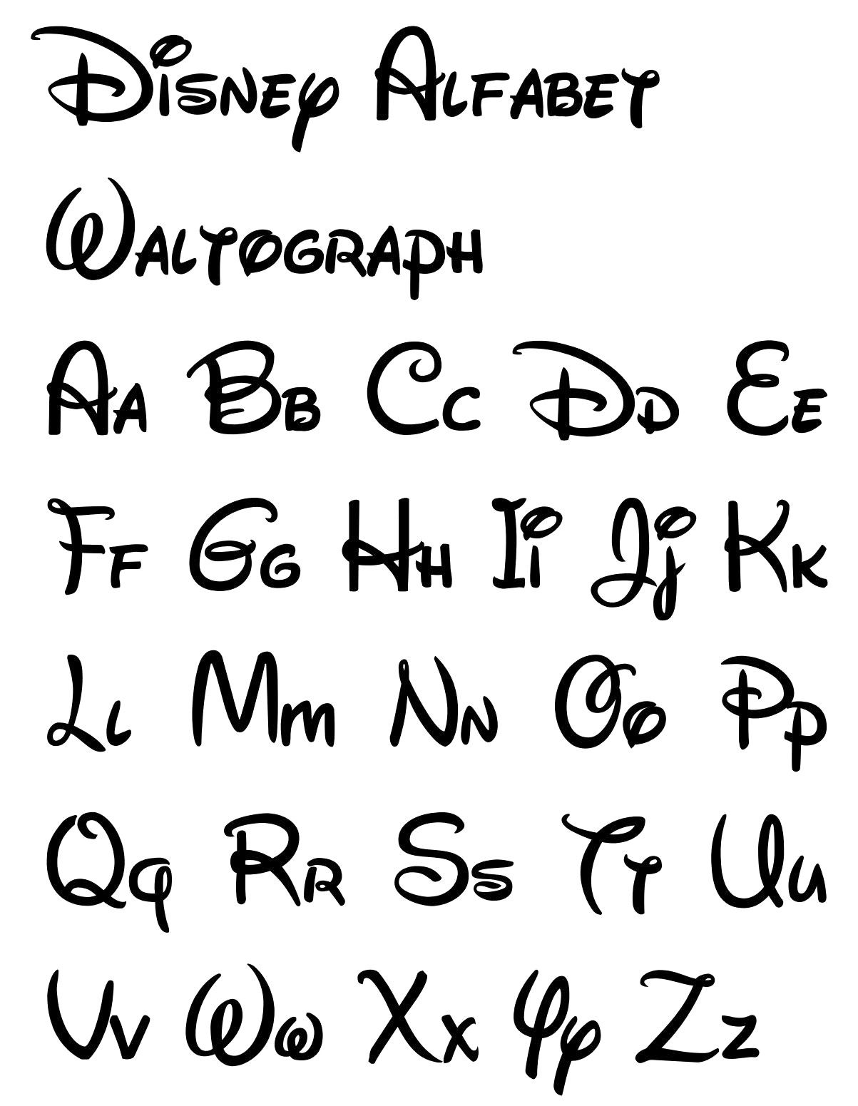 Free Printable Alphabet Disney Font_17634