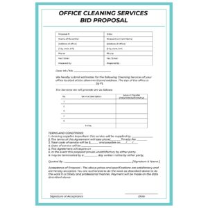 Free Printable Cleaning Business Forms_11339