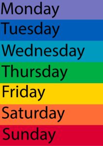 Free Printable Days Of The Week Chart_10078