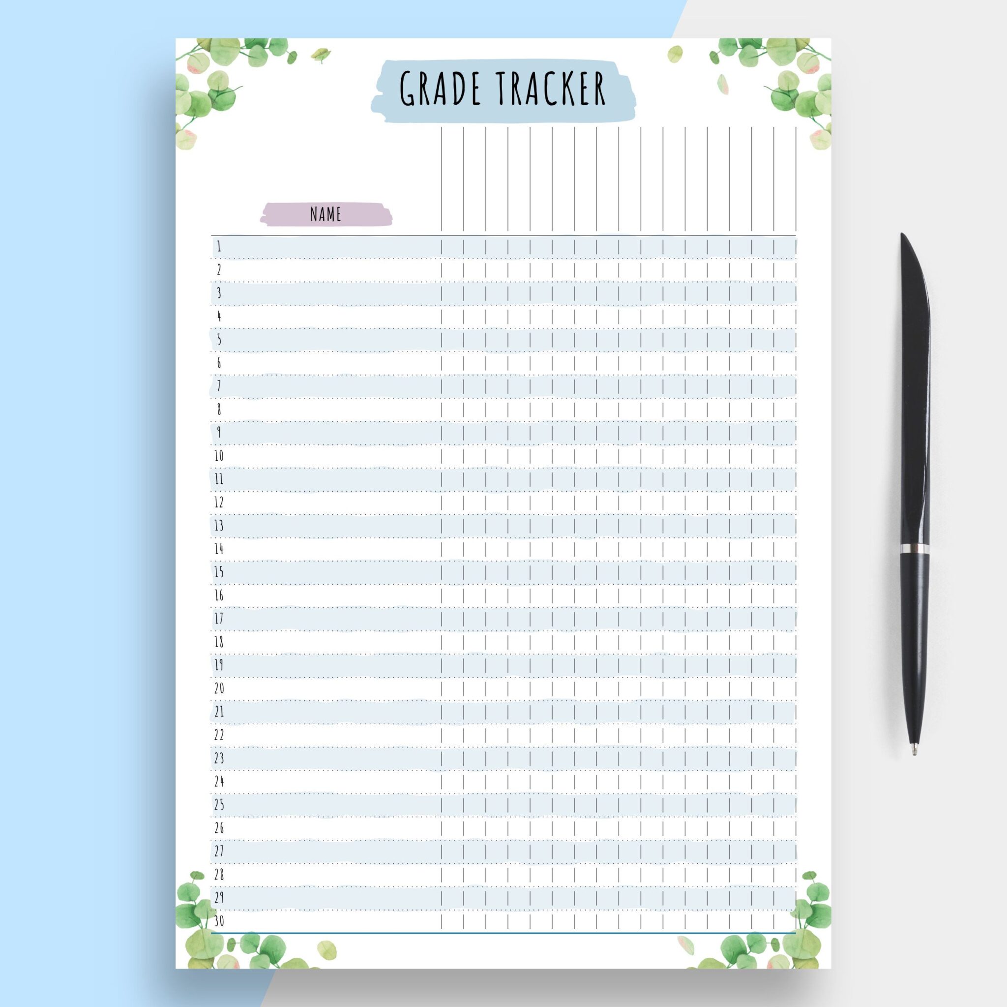 Printable Grade Sheets For Teachers Printable JD