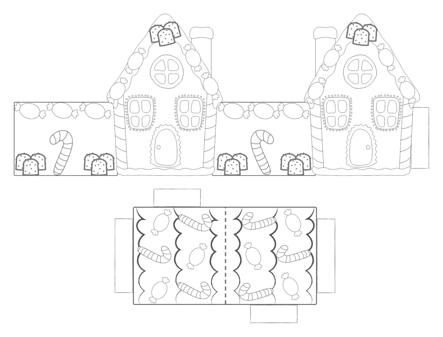 Printable Paper House Template - Printable JD