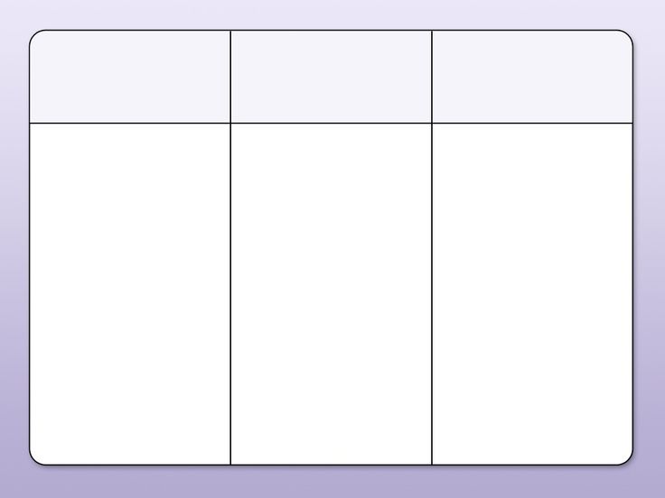 Printable 3 Column Chart Templates Design_17634