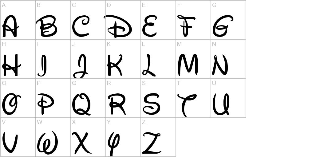 Printable Alphabet Disney Font Design_56174