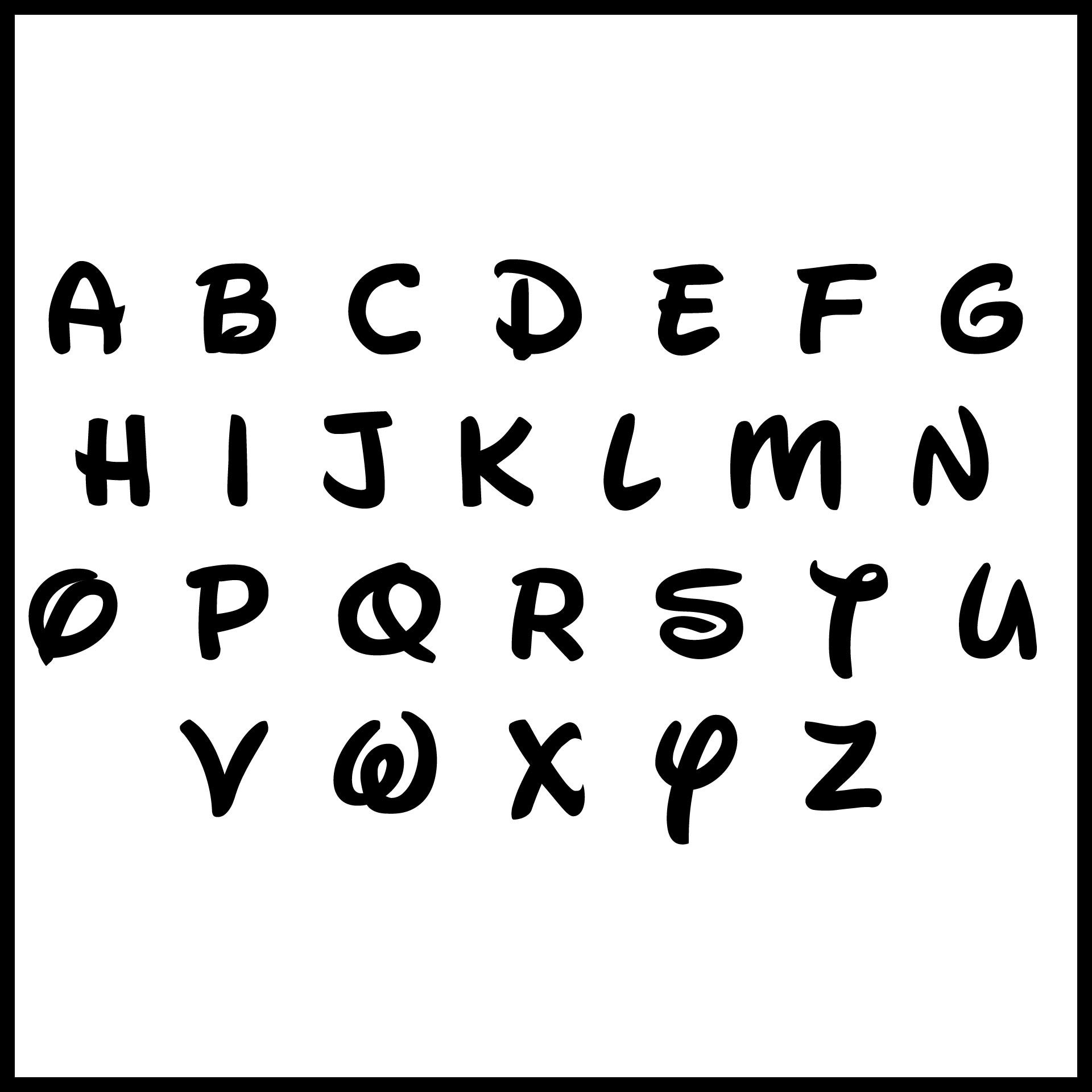Printable Alphabet Disney Font_13548