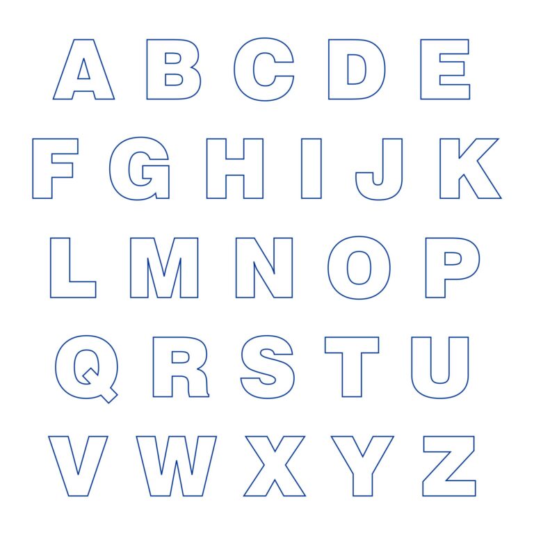 Printable Big Cut Out Letters - Printable JD