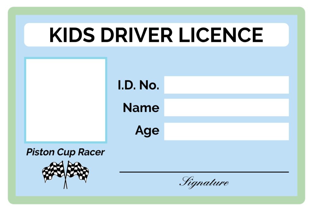 free printable drivers license template