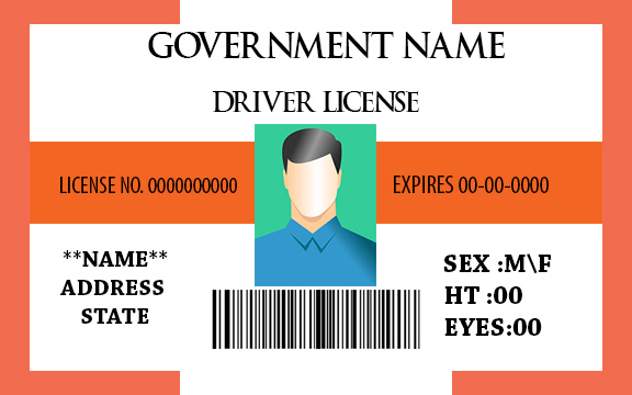 free printable drivers license template