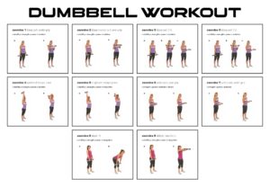 Printable Dumbbell Workout Poster Example_114878