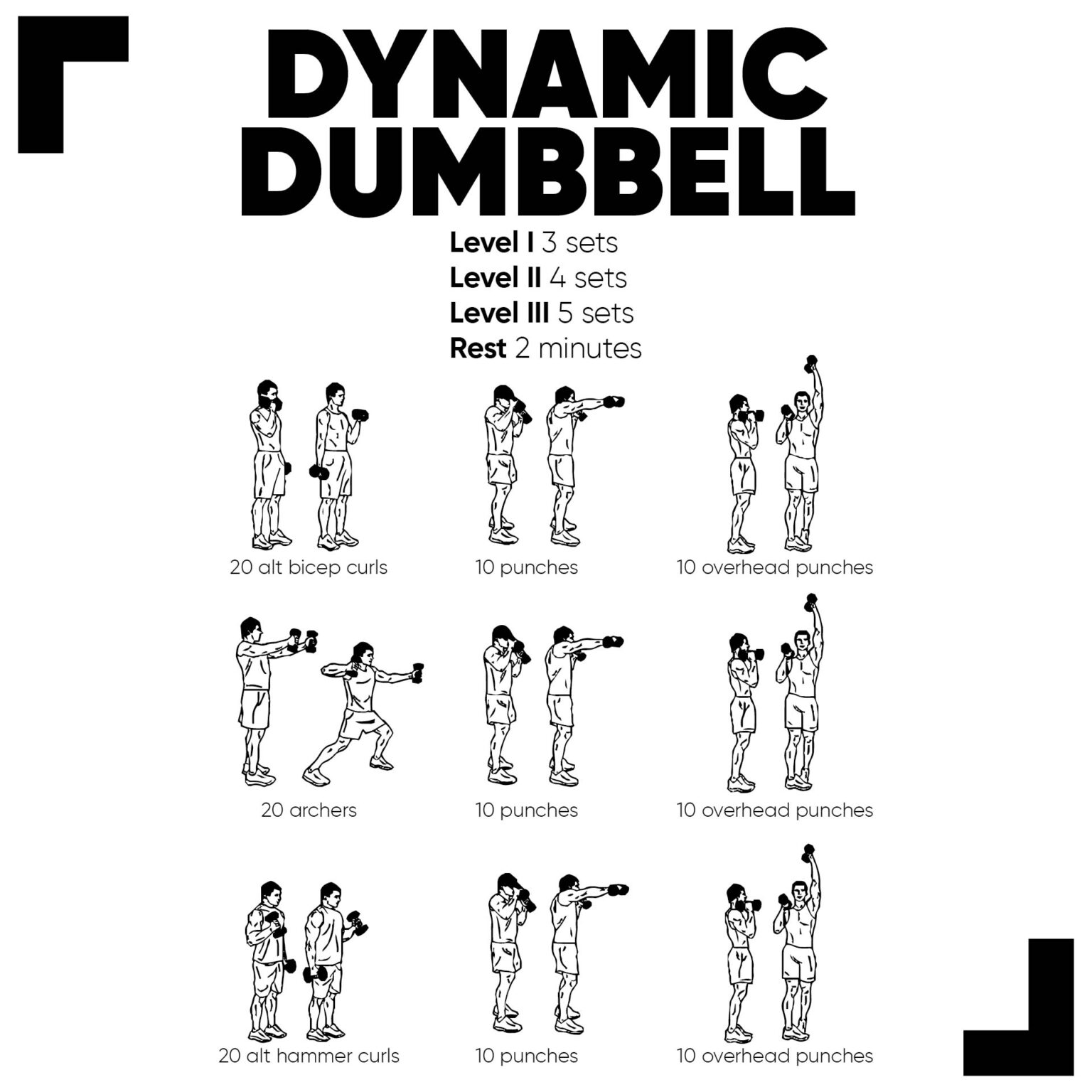 Printable Dumbbell Workout Poster - Printable JD