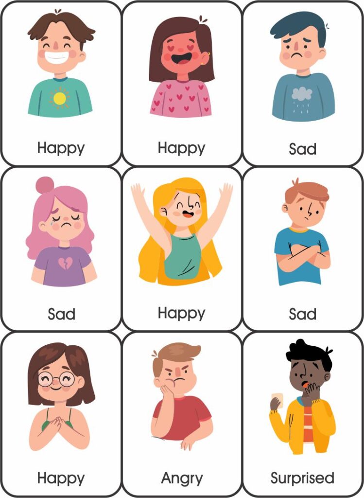 Printable Emotion Cards - Printable JD