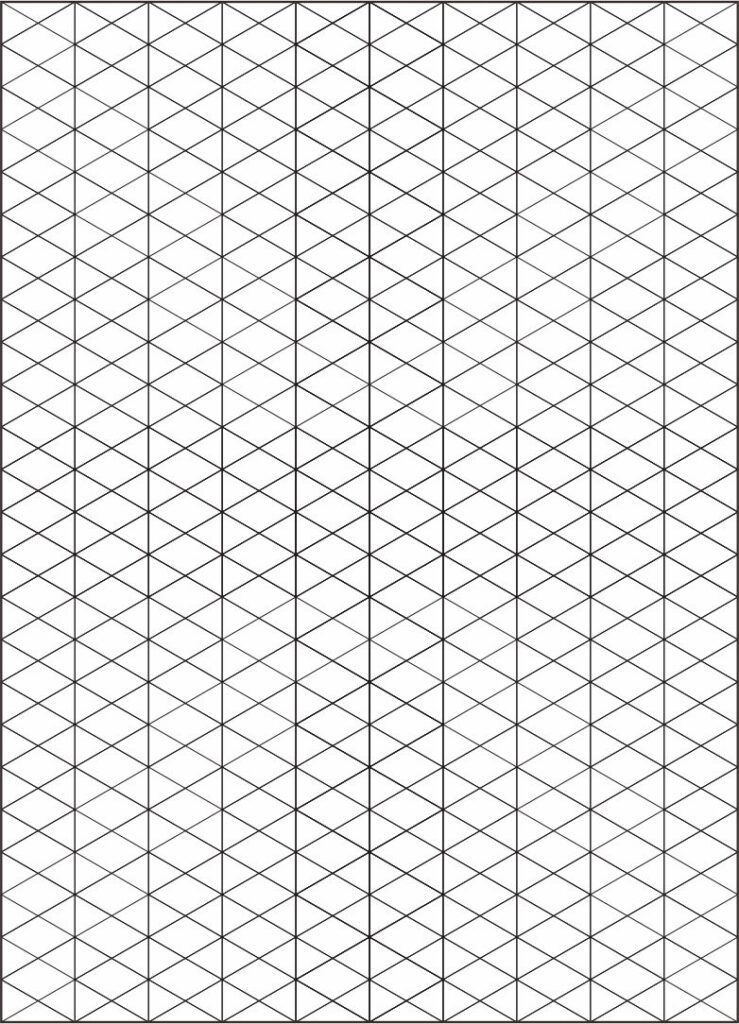 Printable Isometric Grid Paper Printable JD