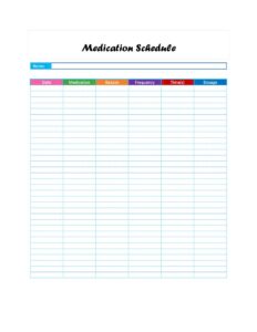 Printable Medication Schedule Template_83247