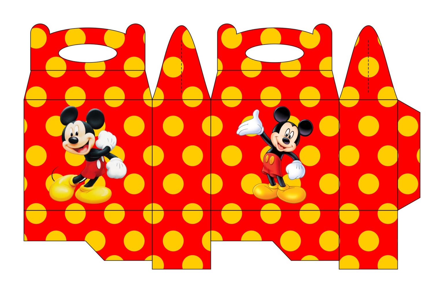 Printable Mickey Mouse Box Templates - Printable JD