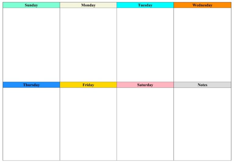 Printable Monday Through Friday Planner | Printable JD