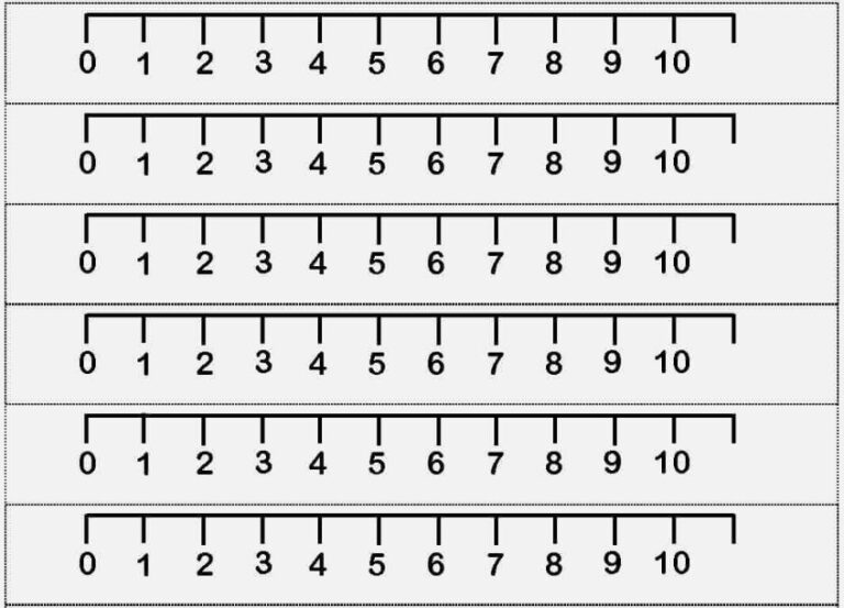 Printable Number Line 1 10 Printable JD